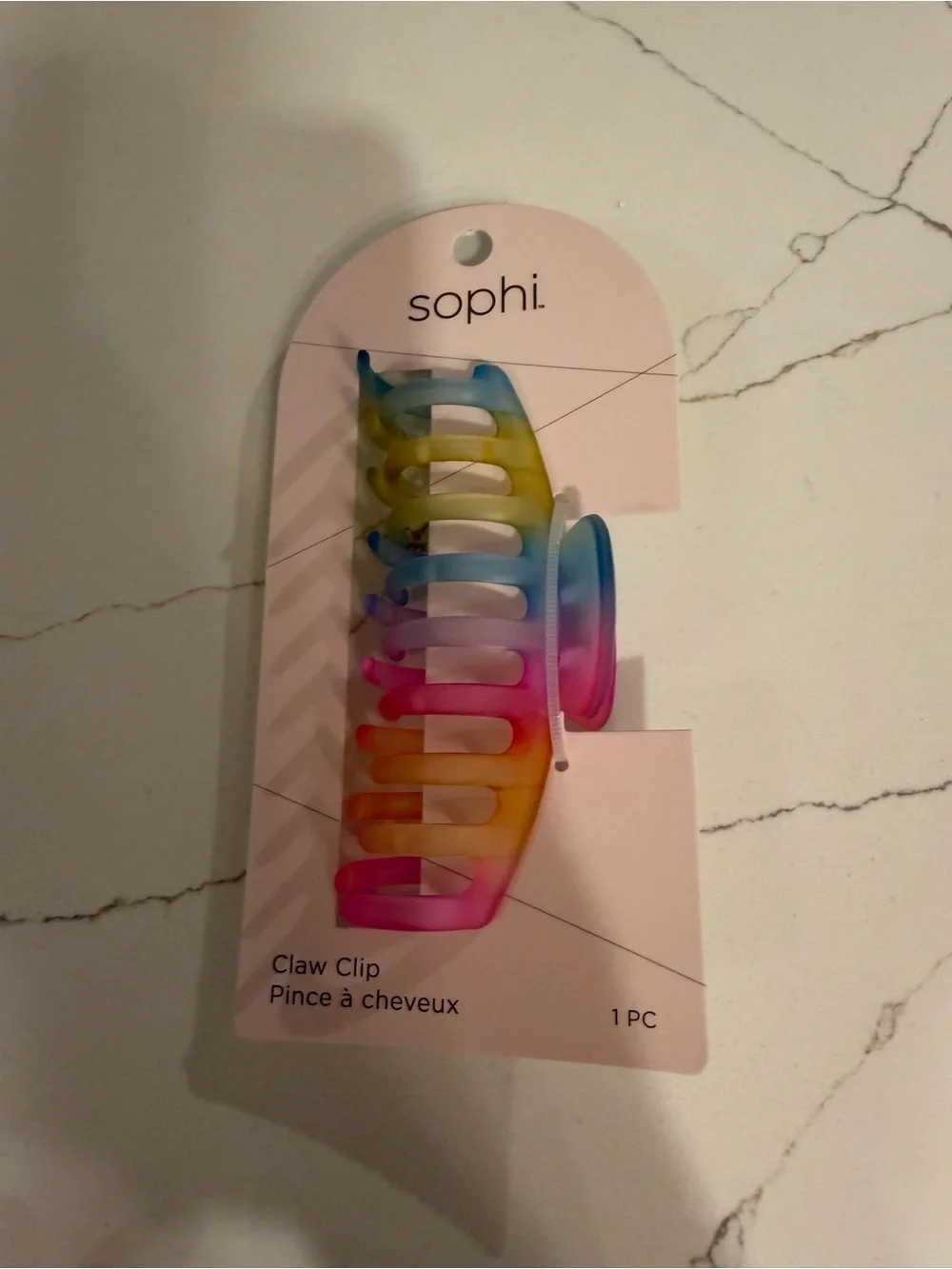 NWT Sophi Rainbow Gradient Matte Hair Claw Clip – Brand New